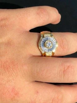 Men's 14k Gold & Real Solid 925 Silver Diamond RING Iced Icy Pinky Solitaire 24 Men's 14k Gold & Real Solid 925 Silver Diamond RING Iced Icy Pinky Solitaire -Harlem Bling Shop harlembling mens 14k gold and real solid 925 silver diamond ring iced icy pinky solitaire 99967.1664400394