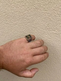 Mens 14k Gold & Real Solid 925 Sterling Silver German Maltese Iron Cross Ring -Harlem Bling Shop harlembling mens 14k gold and real solid 925 sterling silver german maltese iron cross ring 75707.1664377227