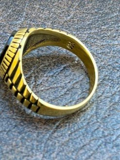 Mens 14k Gold Over Real Solid 925 Sterling Silver Black Onyx Round Signet Ring 24 Mens 14k Gold Over Real Solid 925 Sterling Silver Black Onyx Round Signet Ring -Harlem Bling Shop harlembling mens 14k gold over real solid 925 sterling silver black onyx round signet ring 58931.1664374789