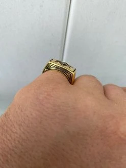 Mens 14k Gold Over Real Solid 925 Sterling Silver Free Mason G Masonic Ring 7-13 -Harlem Bling Shop harlembling mens 14k gold over real solid 925 sterling silver free mason g masonic ring 7 13 60520.1664392150