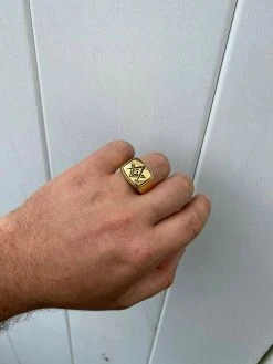 Mens 14k Gold Over Real Solid 925 Sterling Silver Free Mason G Masonic Ring 7-13 -Harlem Bling Shop harlembling mens 14k gold over real solid 925 sterling silver free mason g masonic ring 7 13 65836.1664393719