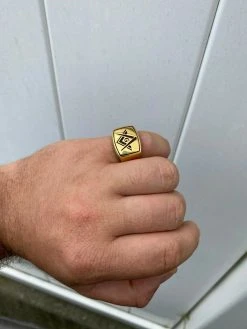 Mens 14k Gold Over Real Solid 925 Sterling Silver Free Mason G Masonic Ring 7-13 -Harlem Bling Shop harlembling mens 14k gold over real solid 925 sterling silver free mason g masonic ring 7 13 91471.1664396609