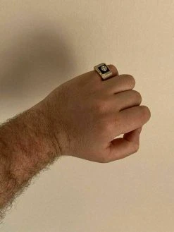 Men's 14k Gold Over Solid 925 Silver Black Onyx Ring ICY Pinky Diamond Sz 7-12 -Harlem Bling Shop harlembling mens 14k gold over solid 925 silver black onyx ring icy pinky diamond sz 7 12 53751.1664379106