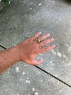 Men's 14k Gold Over Solid 925 Silver Black Onyx Ring Pinky Anillo Para Hombre -Harlem Bling Shop harlembling mens 14k gold over solid 925 silver black onyx ring pinky anillo para hombre 64090.1664380372