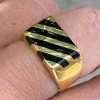Men's 14k Gold Over Solid 925 Silver Black Onyx Ring Pinky Anillo Para Hombre -Harlem Bling Shop harlembling mens 14k gold over solid 925 silver black onyx ring pinky anillo para hombre 97795.1664394225