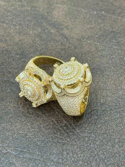 Men's 14k Gold Over Solid 925 Silver King Crown Diamond Pinky RING Iced Hip Hop 25 Men's 14k Gold Over Solid 925 Silver King Crown Diamond Pinky RING Iced Hip Hop -Harlem Bling Shop harlembling mens 14k gold over solid 925 silver king crown diamond pinky ring iced hip hop 50717.1664391025