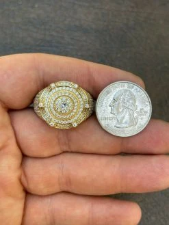 Men's 14k Gold Over Solid 925 Silver King Crown Diamond Pinky RING Iced Hip Hop 17 Men's 14k Gold Over Solid 925 Silver King Crown Diamond Pinky RING Iced Hip Hop -Harlem Bling Shop harlembling mens 14k gold over solid 925 silver king crown diamond pinky ring iced hip hop 89817.1664382670