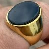 Men's 14k Gold Over Solid 925 Sterling Silver Black Onyx Signet Ring Sz 7-13 1 Men's 14k Gold Over Solid 925 Sterling Silver Black Onyx Signet Ring Sz 7-13 -Harlem Bling Shop harlembling mens 14k gold over solid 925 sterling silver black onyx signet ring sz 7 13 55149.1664395695