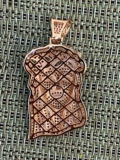 Men's 14k Rose Gold & Solid 925 Silver Jesus Piece Pendant ICY Diamond Bust Down 16 Men's 14k Rose Gold & Solid 925 Silver Jesus Piece Pendant ICY Diamond Bust Down -Harlem Bling Shop harlembling mens 14k rose gold and solid 925 silver jesus piece pendant icy diamond bust down 35356.1664394201