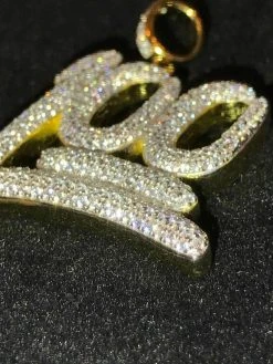 Mens 14k Yellow Gold Finish .925 Silver Keep It 100 Diamond Pendant Iced Hip Hop 23 Mens 14k Yellow Gold Finish .925 Silver Keep It 100 Diamond Pendant Iced Hip Hop -Harlem Bling Shop harlembling mens 14k yellow gold finish .925 silver keep it 100 diamond pendant iced hip hop 82547.1664387651