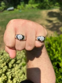 Mens 925 Silver Hip Hop Iced Moissanite Pinky Cluster Ring Passes Diamond Test 22 Mens 925 Silver Hip Hop Iced Moissanite Pinky Cluster Ring Passes Diamond Test -Harlem Bling Shop harlembling mens 925 silver hip hop iced moissanite pinky cluster ring passes diamond test 59673.1664302136