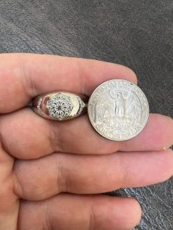 Mens 925 Silver Hip Hop Iced Moissanite Pinky Cluster Ring Passes Diamond Test 19 Mens 925 Silver Hip Hop Iced Moissanite Pinky Cluster Ring Passes Diamond Test -Harlem Bling Shop harlembling mens 925 silver hip hop iced moissanite pinky cluster ring passes diamond test 60558.1664301259