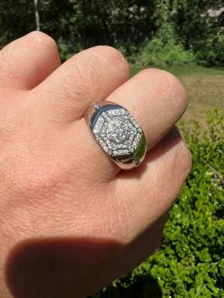 Mens 925 Silver Hip Hop Iced Moissanite Pinky Ring REAL Stone Pass Diamond Test 17 Mens 925 Silver Hip Hop Iced Moissanite Pinky Ring REAL Stone Pass Diamond Test -Harlem Bling Shop harlembling mens 925 silver hip hop iced moissanite pinky ring real stone pass diamond test 84221.1664301173