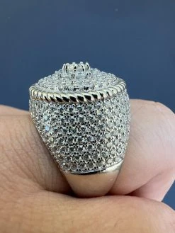 Men's 925 Silver Iced MOISSANITE RING Pass Diamond Test Pinky Hip Hop BIG 4.5ct 18 Men's 925 Silver Iced MOISSANITE RING Pass Diamond Test Pinky Hip Hop BIG 4.5ct -Harlem Bling Shop harlembling mens 925 silver iced moissanite ring pass diamond test pinky hip hop big 4.5ct 97844.1665670113