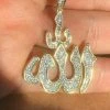 Mens Allah Islam Pendant 1ct Diamond 14K Gold Over Solid 925 Silver REAL ICY -Harlem Bling Shop harlembling mens allah islam pendant 1ct diamond 14k gold over solid 925 silver real icy 41282.1664371352