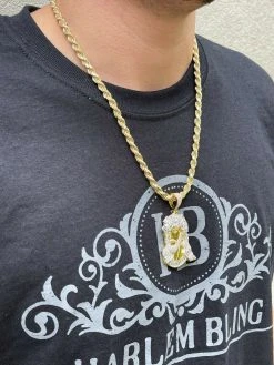 Men's Big 925 Silver Yellow Rose Gold Jesus Piece Iced Necklace Baguette Diamond 16 Men's Big 925 Silver Yellow Rose Gold Jesus Piece Iced Necklace Baguette Diamond -Harlem Bling Shop harlembling mens big 925 silver yellow rose gold jesus piece iced necklace baguette diamond 43696.1664380955