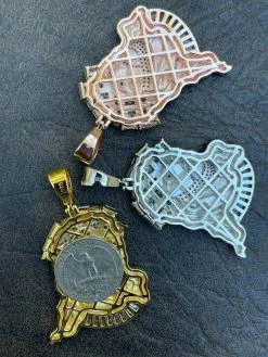 Men's Big 925 Silver Yellow Rose Gold Jesus Piece Iced Necklace Baguette Diamond 23 Men's Big 925 Silver Yellow Rose Gold Jesus Piece Iced Necklace Baguette Diamond -Harlem Bling Shop harlembling mens big 925 silver yellow rose gold jesus piece iced necklace baguette diamond 49349.1664398348