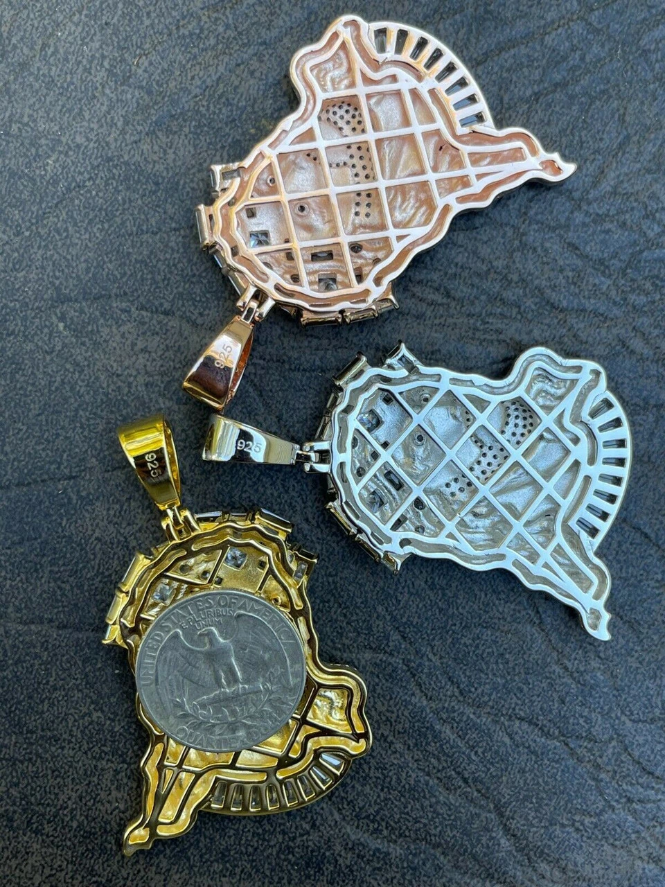 Men's Big 925 Silver Yellow Rose Gold Jesus Piece Iced Necklace Baguette Diamond 12 Men's Big 925 Silver Yellow Rose Gold Jesus Piece Iced Necklace Baguette Diamond - Image 10