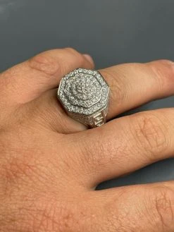 Mens Big Solid 925 Silver Hip Hop RING Iced Real Moissanite Pass Diamond Tester 25 Mens Big Solid 925 Silver Hip Hop RING Iced Real Moissanite Pass Diamond Tester -Harlem Bling Shop harlembling mens big solid 925 silver hip hop ring iced real moissanite pass diamond tester 03227.1664378173