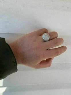 Mens Big Solid 925 Silver Hip Hop RING Iced Real Moissanite Pass Diamond Tester 20 Mens Big Solid 925 Silver Hip Hop RING Iced Real Moissanite Pass Diamond Tester -Harlem Bling Shop harlembling mens big solid 925 silver hip hop ring iced real moissanite pass diamond tester 04367.1664394454