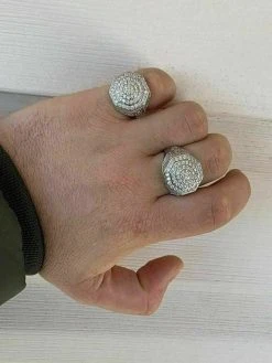 Mens Big Solid 925 Silver Hip Hop RING Iced Real Moissanite Pass Diamond Tester 22 Mens Big Solid 925 Silver Hip Hop RING Iced Real Moissanite Pass Diamond Tester -Harlem Bling Shop harlembling mens big solid 925 silver hip hop ring iced real moissanite pass diamond tester 83794.1664378011