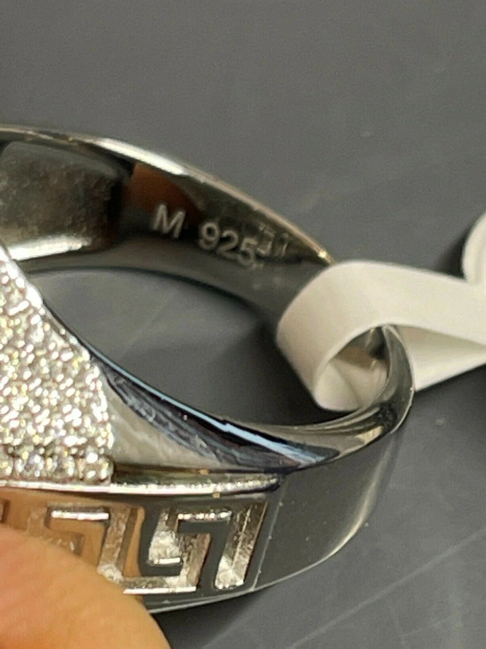 Mens Big Solid 925 Silver Hip Hop RING Iced Real Moissanite Pass Diamond Tester 13 Mens Big Solid 925 Silver Hip Hop RING Iced Real Moissanite Pass Diamond Tester - Image 11