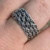 Mens Braided Weave RING Oxidize Rhodium Over Solid 925 Silver Pinky Wedding Band 1 Mens Braided Weave RING Oxidize Rhodium Over Solid 925 Silver Pinky Wedding Band -Harlem Bling Shop harlembling mens braided weave ring oxidize rhodium over solid 925 silver pinky wedding band 85064.1664386976