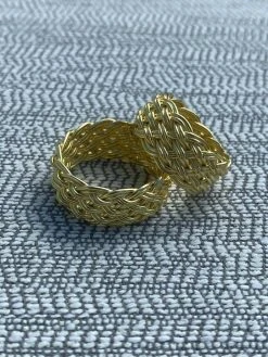 Mens Braided Weave RING Real 14k Gold Over Solid 925 Silver Pinky Wedding Band 19 Mens Braided Weave RING Real 14k Gold Over Solid 925 Silver Pinky Wedding Band -Harlem Bling Shop harlembling mens braided weave ring real 14k gold over solid 925 silver pinky wedding band 26627.1664376227