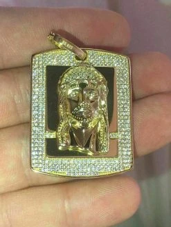 Mens Dog Tag Jesus Piece 1ct Simulated Diamond 14k Gold Over 925 Sterling Silver 14 Mens Dog Tag Jesus Piece 1ct Simulated Diamond 14k Gold Over 925 Sterling Silver -Harlem Bling Shop harlembling mens dog tag jesus piece 1ct simulated diamond 14k gold over 925 sterling silver 35122.1664380071