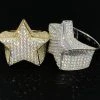 Men's Hip Hop 3D STAR Solid 925 Silver 5ct Diamond Pinky RING 14k Gold Real ICED 1 Men's Hip Hop 3D STAR Solid 925 Silver 5ct Diamond Pinky RING 14k Gold Real ICED -Harlem Bling Shop harlembling mens hip hop 3d star solid 925 silver 5ct diamond pinky ring 14k gold real iced 41570.1664384666
