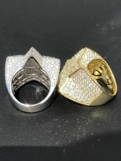 Men's Hip Hop 3D STAR Solid 925 Silver 5ct Diamond Pinky RING 14k Gold Real ICED 24 Men's Hip Hop 3D STAR Solid 925 Silver 5ct Diamond Pinky RING 14k Gold Real ICED -Harlem Bling Shop harlembling mens hip hop 3d star solid 925 silver 5ct diamond pinky ring 14k gold real iced 82804.1664376484