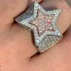 Men's Hip Hop 3D STAR Solid Rose Gold & 925 Silver Diamond Pinky RING Real Icy! 2 Men's Hip Hop 3D STAR Solid Rose Gold & 925 Silver Diamond Pinky RING Real Icy! -Harlem Bling Shop harlembling mens hip hop 3d star solid rose gold and 925 silver diamond pinky ring real icy 99730.1664383402