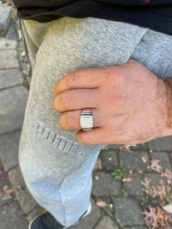 Men's Hip Hop Out Iced Moissanite Ring Real 925 Silver Pinky Passes Diamond Test 18 Men's Hip Hop Out Iced Moissanite Ring Real 925 Silver Pinky Passes Diamond Test -Harlem Bling Shop harlembling mens hip hop out iced moissanite ring real 925 silver pinky passes diamond test 79424.1664361491