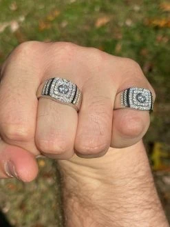 Men's Hip Hop Out Iced Moissanite Ring Real 925 Silver Pinky Passes Diamond Test 20 Men's Hip Hop Out Iced Moissanite Ring Real 925 Silver Pinky Passes Diamond Test -Harlem Bling Shop harlembling mens hip hop out iced moissanite ring real 925 silver pinky passes diamond test 91405.1664356081