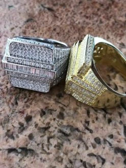 Men's Hip Hop REAL ICY Solid 925 Silver 5ct Baguette CZ Pinky RING 14k Gold 24 Men's Hip Hop REAL ICY Solid 925 Silver 5ct Baguette CZ Pinky RING 14k Gold -Harlem Bling Shop harlembling mens hip hop real icy solid 925 silver 5ct baguette cz pinky ring 14k gold 62438.1664399722