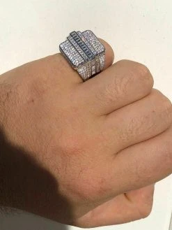 Men's Hip Hop REAL ICY Solid 925 Silver 5ct Baguette CZ Pinky RING 14k Gold 18 Men's Hip Hop REAL ICY Solid 925 Silver 5ct Baguette CZ Pinky RING 14k Gold -Harlem Bling Shop harlembling mens hip hop real icy solid 925 silver 5ct baguette cz pinky ring 14k gold 71027.1664394023