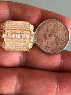 Men's Hip Hop REAL ICY Solid 925 Silver 5ct Baguette CZ Pinky RING 14k Gold 25 Men's Hip Hop REAL ICY Solid 925 Silver 5ct Baguette CZ Pinky RING 14k Gold -Harlem Bling Shop harlembling mens hip hop real icy solid 925 silver 5ct baguette cz pinky ring 14k gold 76365.1665669604