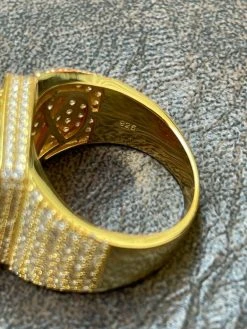 Mens Iced Diamond 14k Gold Vermeil Out Real 925 Silver Ruby Red Stone Big Ring 24 Mens Iced Diamond 14k Gold Vermeil Out Real 925 Silver Ruby Red Stone Big Ring -Harlem Bling Shop harlembling mens iced diamond 14k gold vermeil out real 925 silver ruby red stone big ring 15429.1664388703