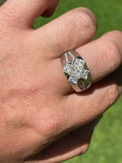Men's Iced Real Solid 925 Silver Hip Hop Diamond RING Size 6 7 8 9 10 11 12 13 -Harlem Bling Shop harlembling mens iced real solid 925 silver hip hop diamond ring size 6 7 8 9 10 11 12 13 11830.1664374545
