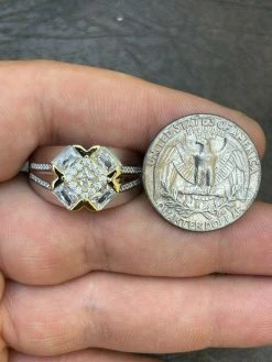 Men's Iced Real Solid 925 Silver Hip Hop Diamond RING Size 6 7 8 9 10 11 12 13 -Harlem Bling Shop harlembling mens iced real solid 925 silver hip hop diamond ring size 6 7 8 9 10 11 12 13 32208.1664389386