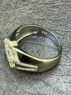 Men's Iced Real Solid 925 Silver Hip Hop Diamond RING Size 6 7 8 9 10 11 12 13 -Harlem Bling Shop harlembling mens iced real solid 925 silver hip hop diamond ring size 6 7 8 9 10 11 12 13 44756.1664373489