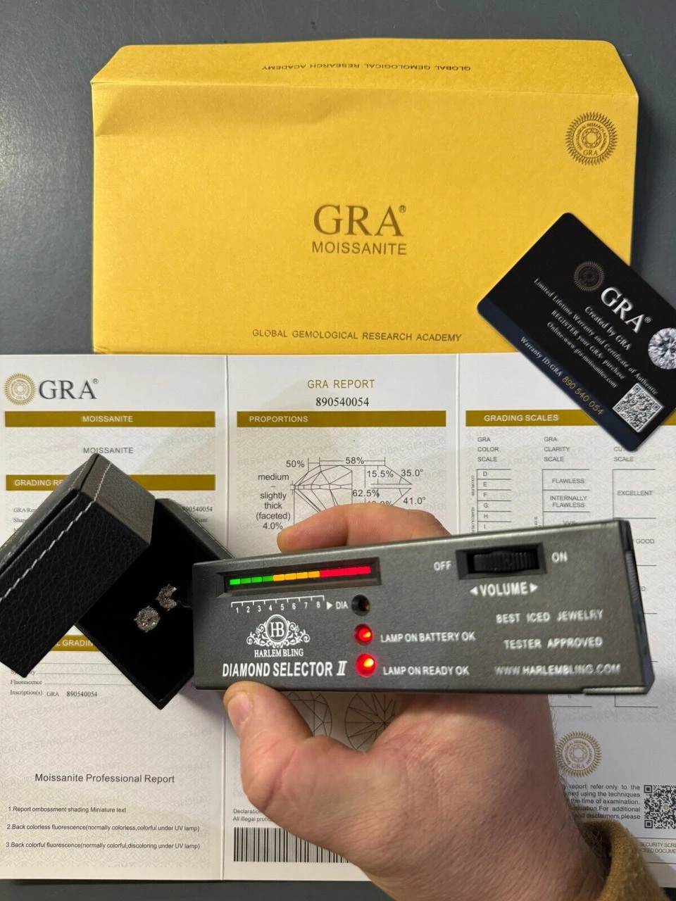 Mens Ladies Real Portuguese Cut Moissanite Stud Earrings 925 Silver 1-4ct VVS D 7 Mens Ladies Real Portuguese Cut Moissanite Stud Earrings 925 Silver 1-4ct VVS D - Image 5