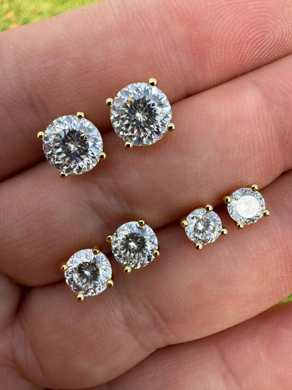 Mens Ladies Real Portuguese Cut Moissanite Stud Earrings 925 Silver 1-4ct VVS D 12 Mens Ladies Real Portuguese Cut Moissanite Stud Earrings 925 Silver 1-4ct VVS D - Image 10