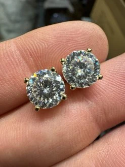 Mens Ladies Real Portuguese Cut Moissanite Stud Earrings 925 Silver 1-4ct VVS D 35 Mens Ladies Real Portuguese Cut Moissanite Stud Earrings 925 Silver 1-4ct VVS D -Harlem Bling Shop harlembling mens ladies real portuguese cut moissanite stud earrings 925 silver 1 4ct vvs d 29071.1702616170