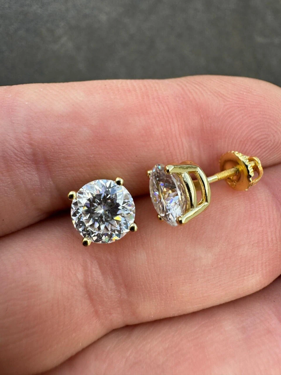 Mens Ladies Real Portuguese Cut Moissanite Stud Earrings 925 Silver 1-4ct VVS D 22 Mens Ladies Real Portuguese Cut Moissanite Stud Earrings 925 Silver 1-4ct VVS D - Image 20