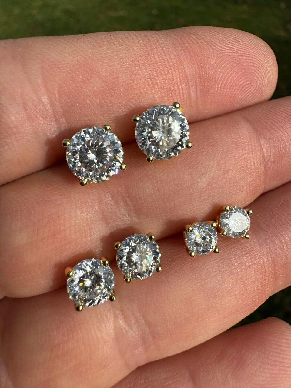 Mens Ladies Real Portuguese Cut Moissanite Stud Earrings 925 Silver 1-4ct VVS D 11 Mens Ladies Real Portuguese Cut Moissanite Stud Earrings 925 Silver 1-4ct VVS D - Image 9