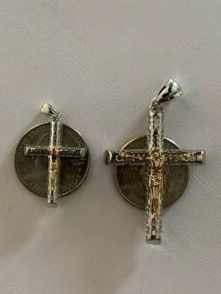 Mens Ladies Solid 925 Silver & 14k Gold Cross Jesus Piece 1-3" ITALY Necklace 27 Mens Ladies Solid 925 Silver & 14k Gold Cross Jesus Piece 1-3" ITALY Necklace -Harlem Bling Shop harlembling mens ladies solid 925 silver and 14k gold cross jesus piece 1 3 italy necklace 19896.1664387177