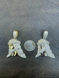 Mens Large 925 Silver / Gold Bust Down Jesus Piece Iced Hip Hop Necklace Diamond 24 Mens Large 925 Silver / Gold Bust Down Jesus Piece Iced Hip Hop Necklace Diamond -Harlem Bling Shop harlembling mens large 925 silver gold bust down jesus piece iced hip hop necklace diamond 97951.1664358607