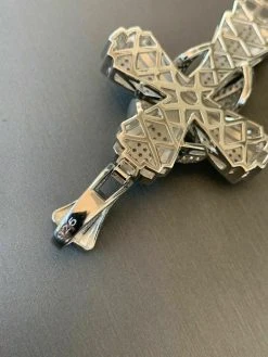 Men's Large Cross Pendant Solid 925 Sterling Silver 14k Gold Plated ICY Hip Hop 20 Men's Large Cross Pendant Solid 925 Sterling Silver 14k Gold Plated ICY Hip Hop -Harlem Bling Shop harlembling mens large cross pendant solid 925 sterling silver 14k gold plated icy hip hop 01141.1664387928