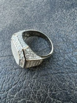 Men's Large Real 925 Silver 3ct MOISSANITE Pinky RING Hip Hop Pass Diamond Test 21 Men's Large Real 925 Silver 3ct MOISSANITE Pinky RING Hip Hop Pass Diamond Test -Harlem Bling Shop harlembling mens large real 925 silver 3ct moissanite pinky ring hip hop pass diamond test 36871.1664362662